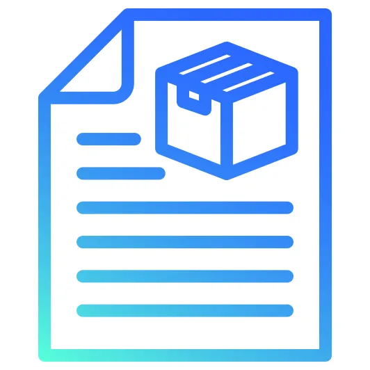 Document generic gradient icon