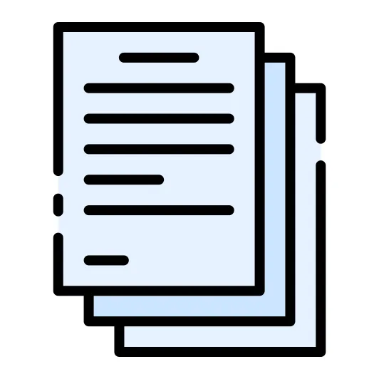 Document good ware lineal color icon