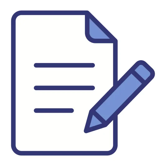 Document generic blue icon