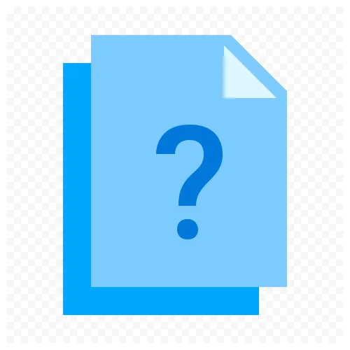 Png vector blue question file document icon citypng