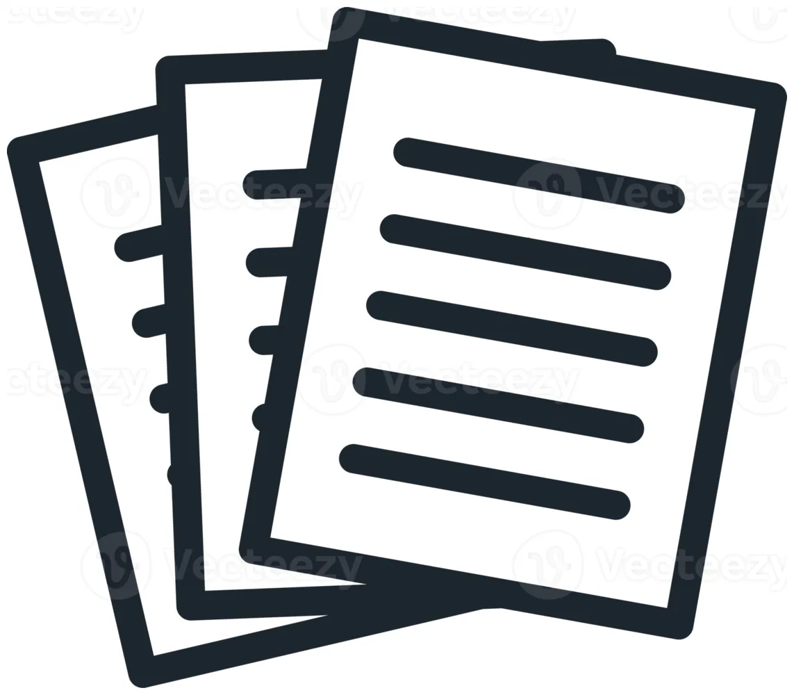 Stack of documents icon. 22951451 png