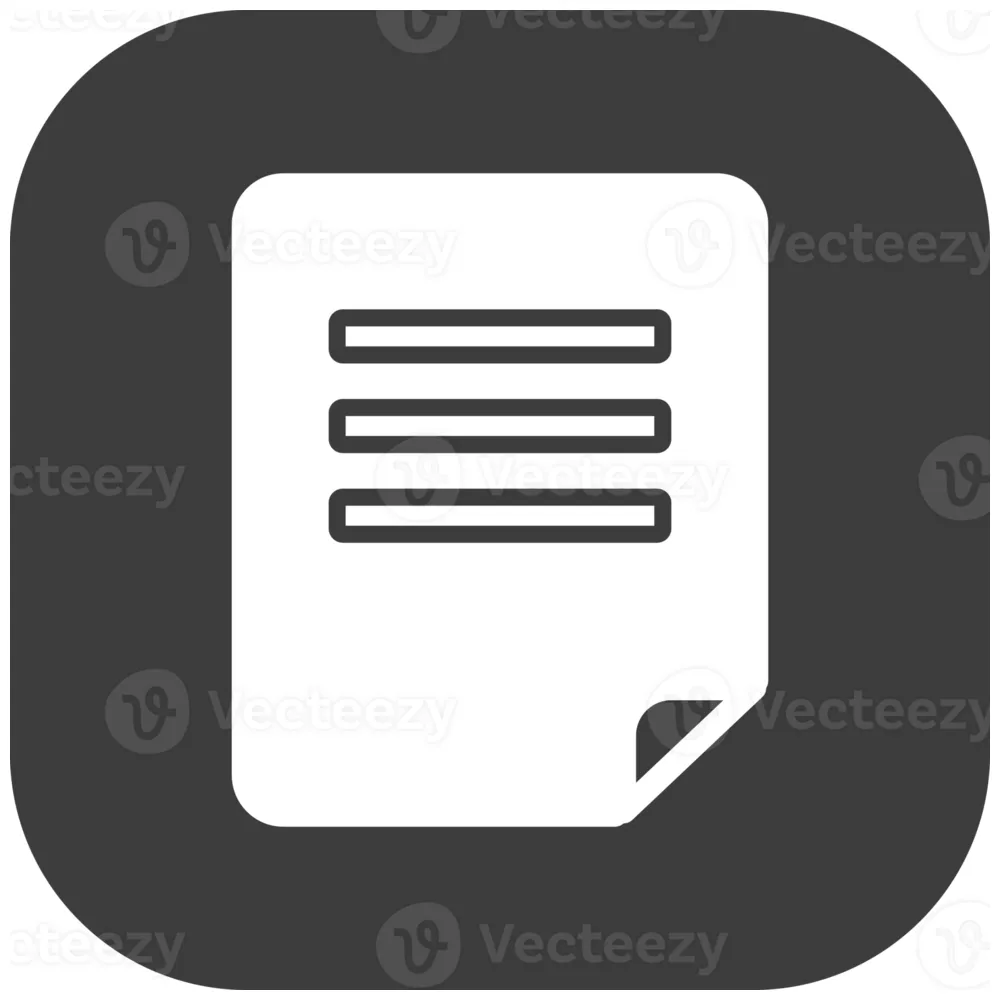 Document icon in black square. 25213386 png printable coloring page