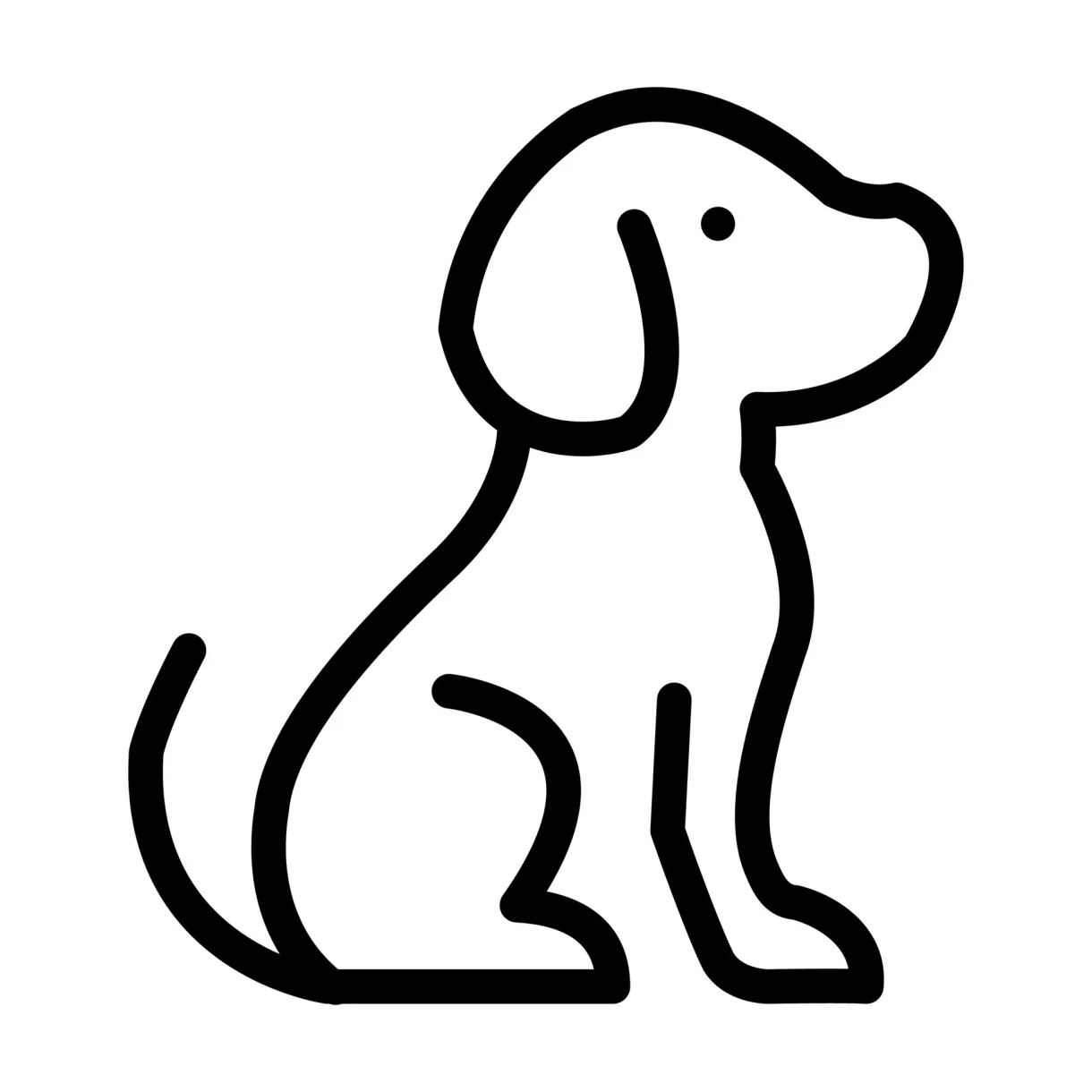 small dog icon design 21022920 Vector Art at Vecteezy