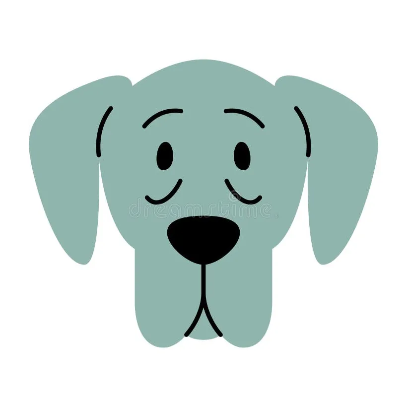 Vector Cute Dog Icon Illustration Stock Vector - Illustration of