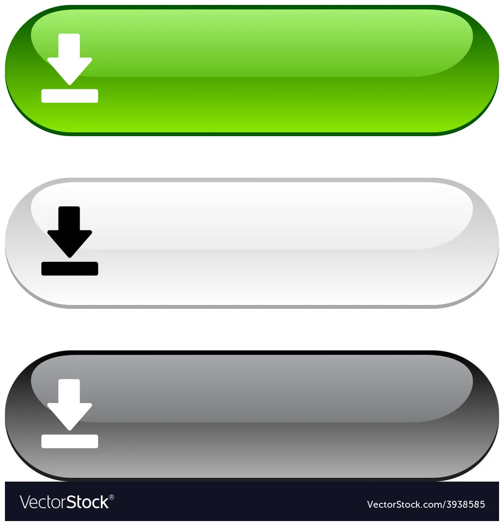 Download button vector vectorstock
