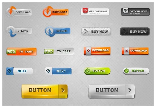 Button vectors 8658 / 4vector