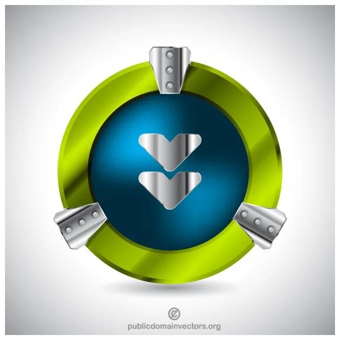 Download button stock svg vector and clip art