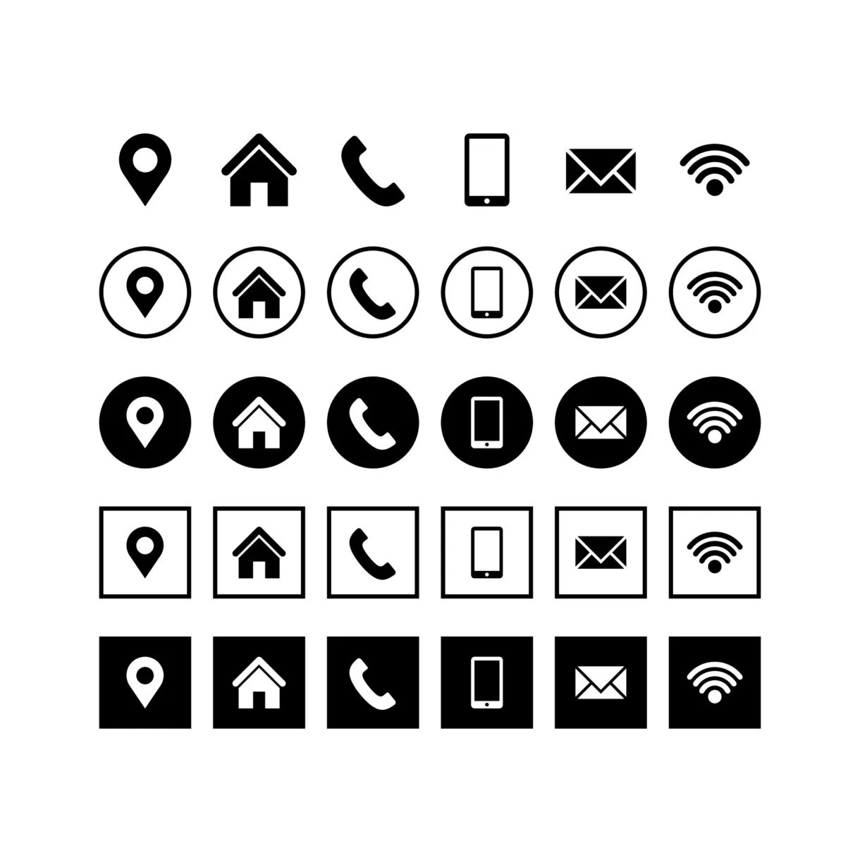 Cv icon set vector art, icons, and graphics for
