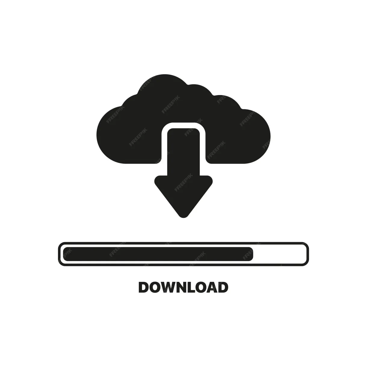 Premium Vector | Download vector illustration File download 50 percent