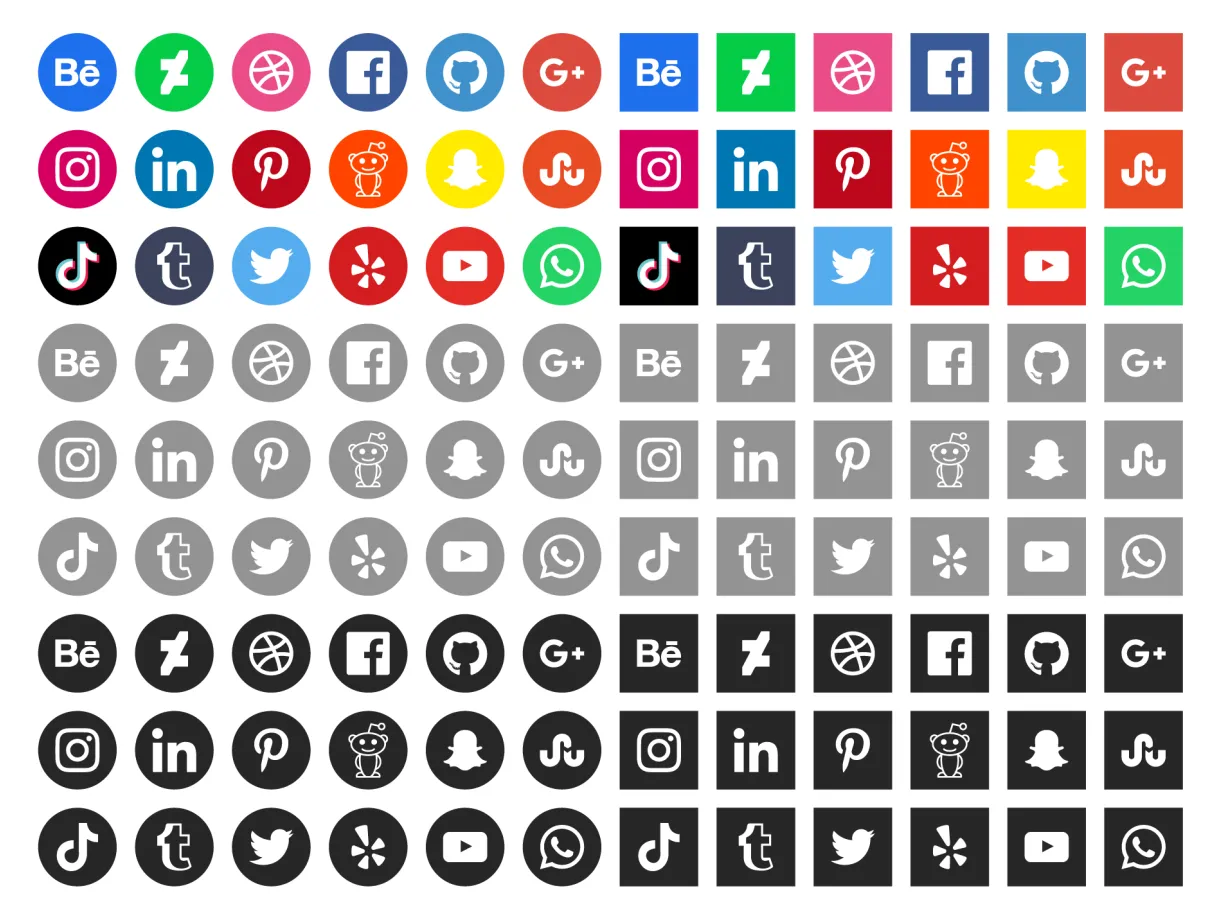 Linkedin icon vector art, icons, and graphics for