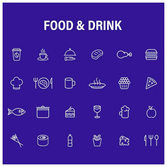 Premium vector food and