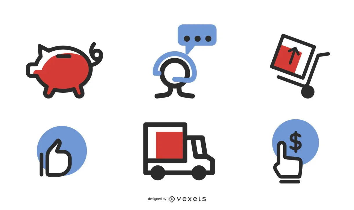 E-commerce vector icons vector download