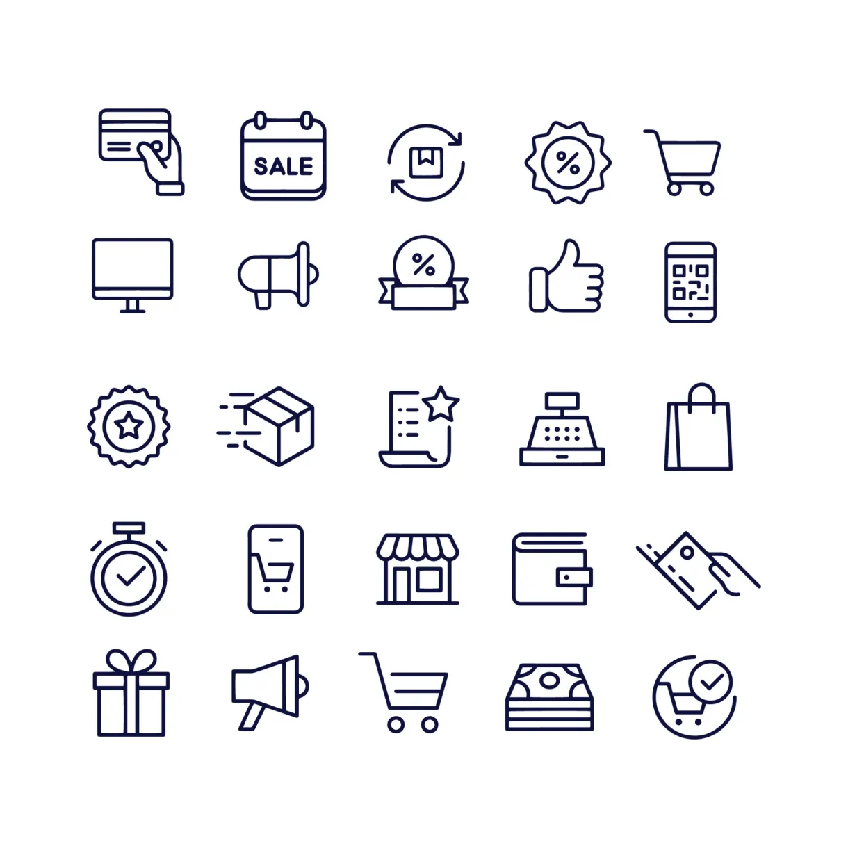 E commerce icons vector design 7066156 vector art at vecteezy
