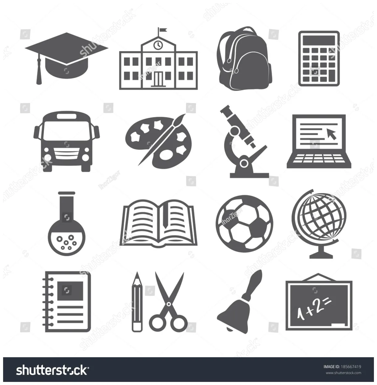 School stock vector 185667419 shutterstock