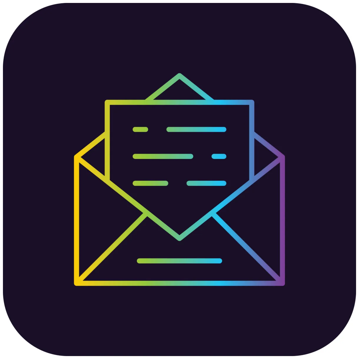 Email gradient icon 9914823 vector art at vecteezy