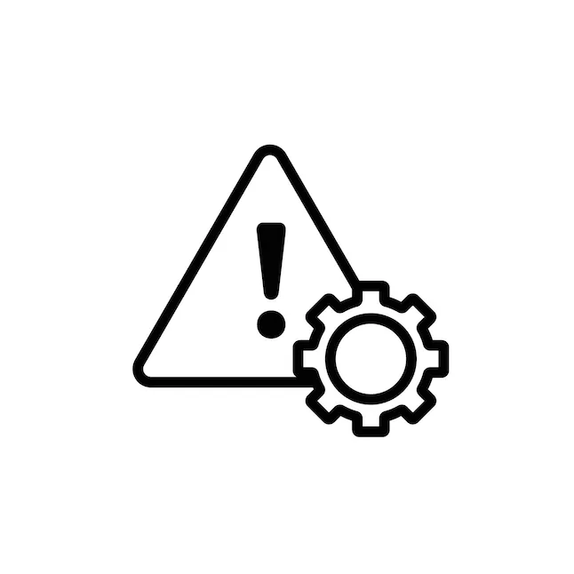 Premium vector system error icon