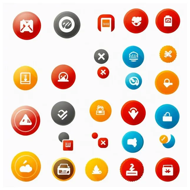 Set white back premium ai-generated vector