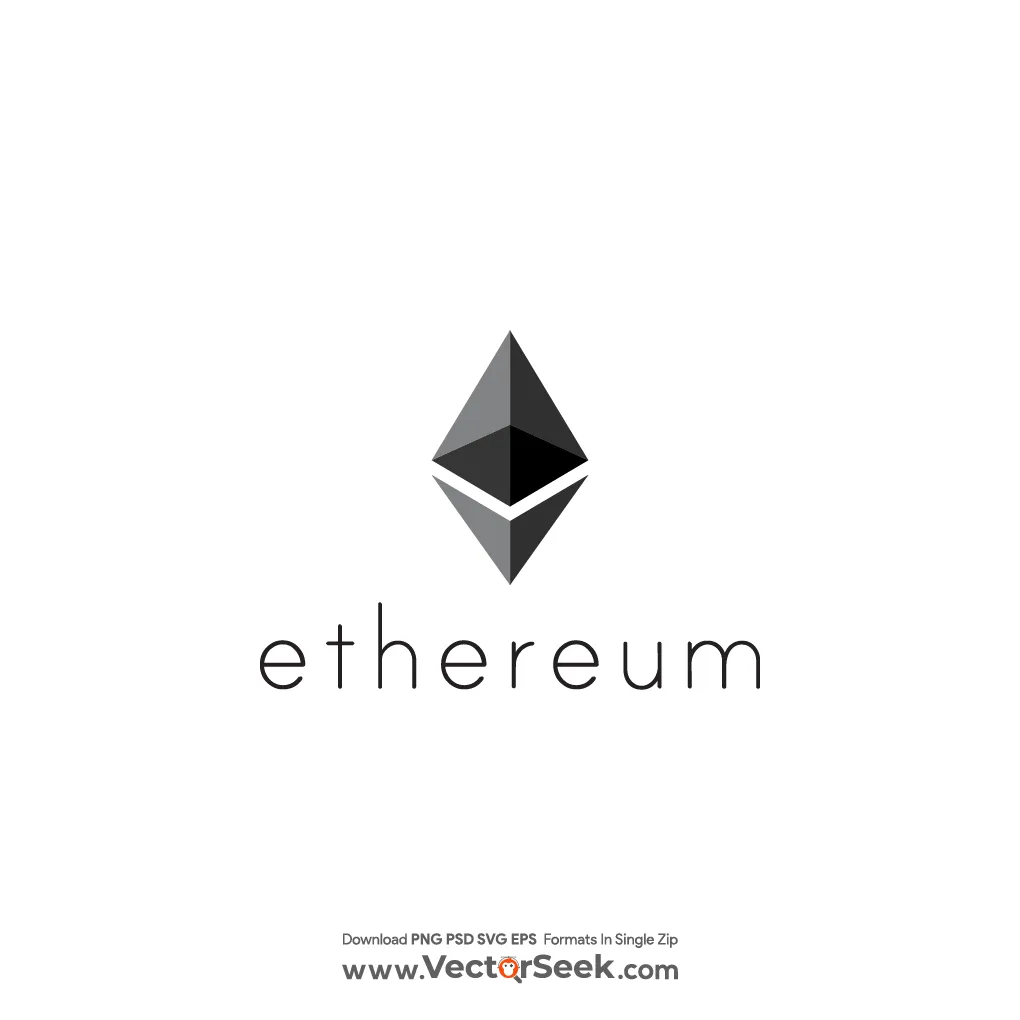 Ethereum logo in png svg vector format printable coloring page