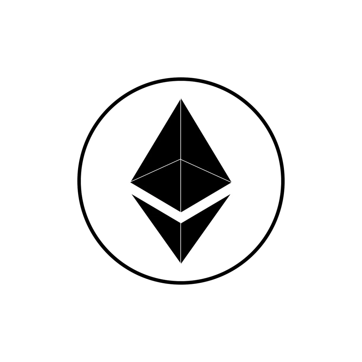 Ethereum icon vector s icon sign and symbols