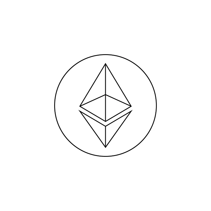 Ethereum icon vector s icon sign and symbols