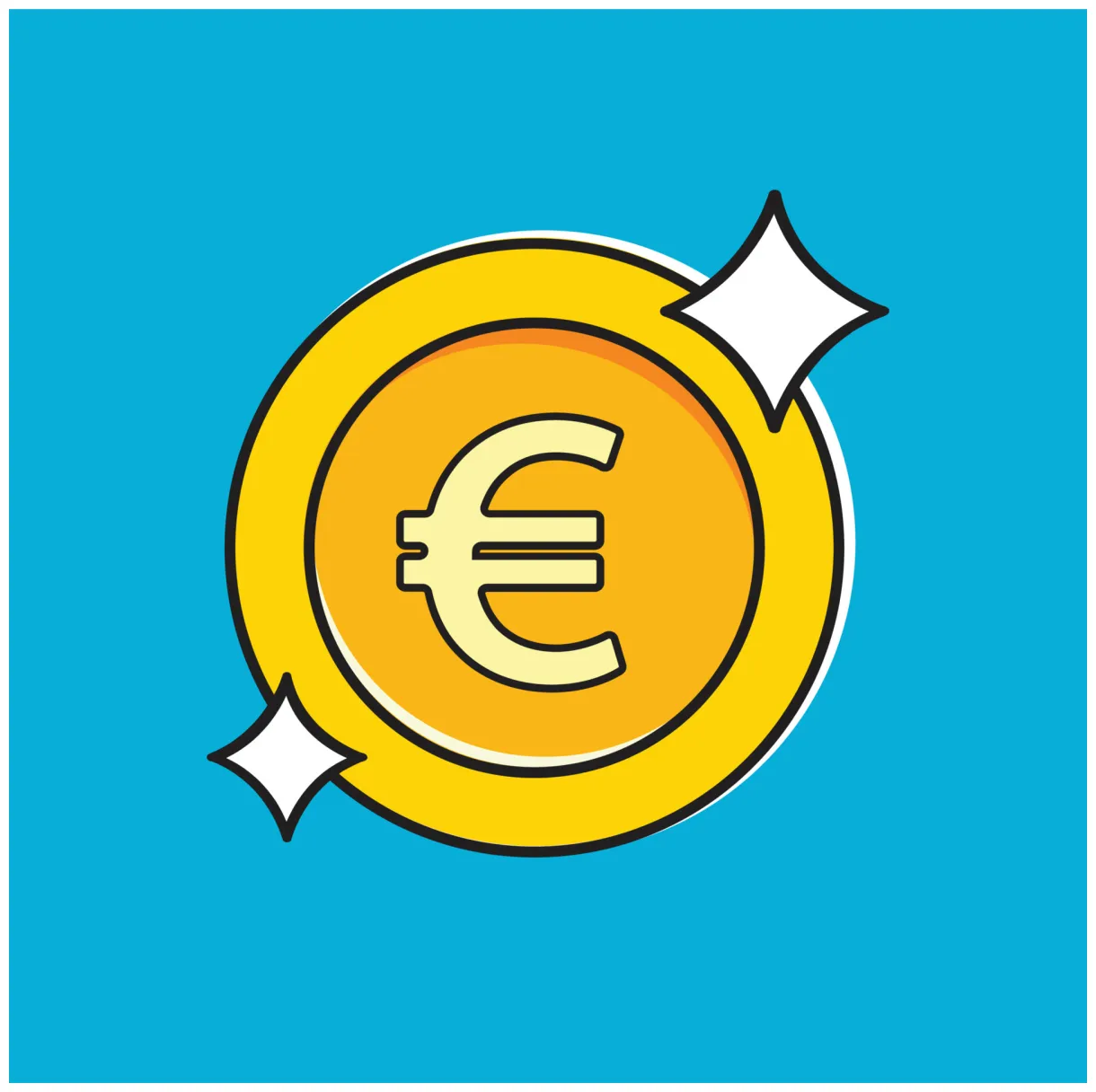 Euro gold coin. vector illustration 4227481 vector art at vecteezy