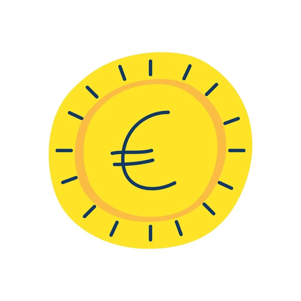 Money coin euro isolated icon 3885312 vector art at vecteezy