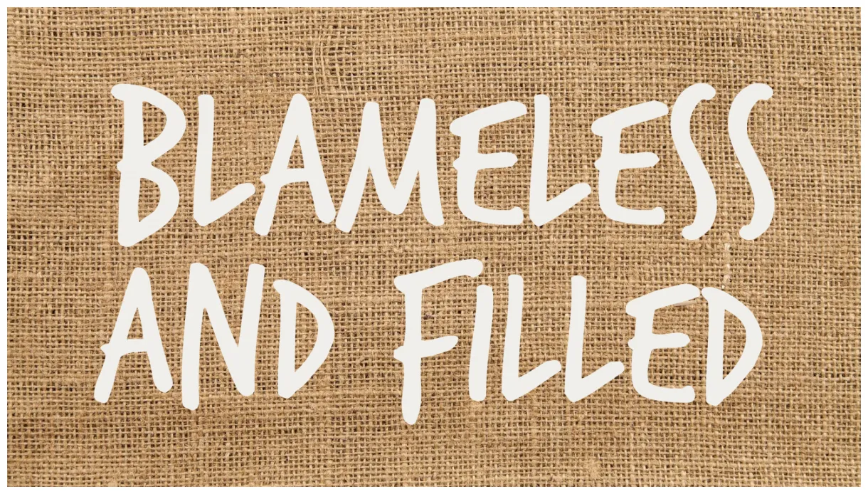 Blameless and sermons