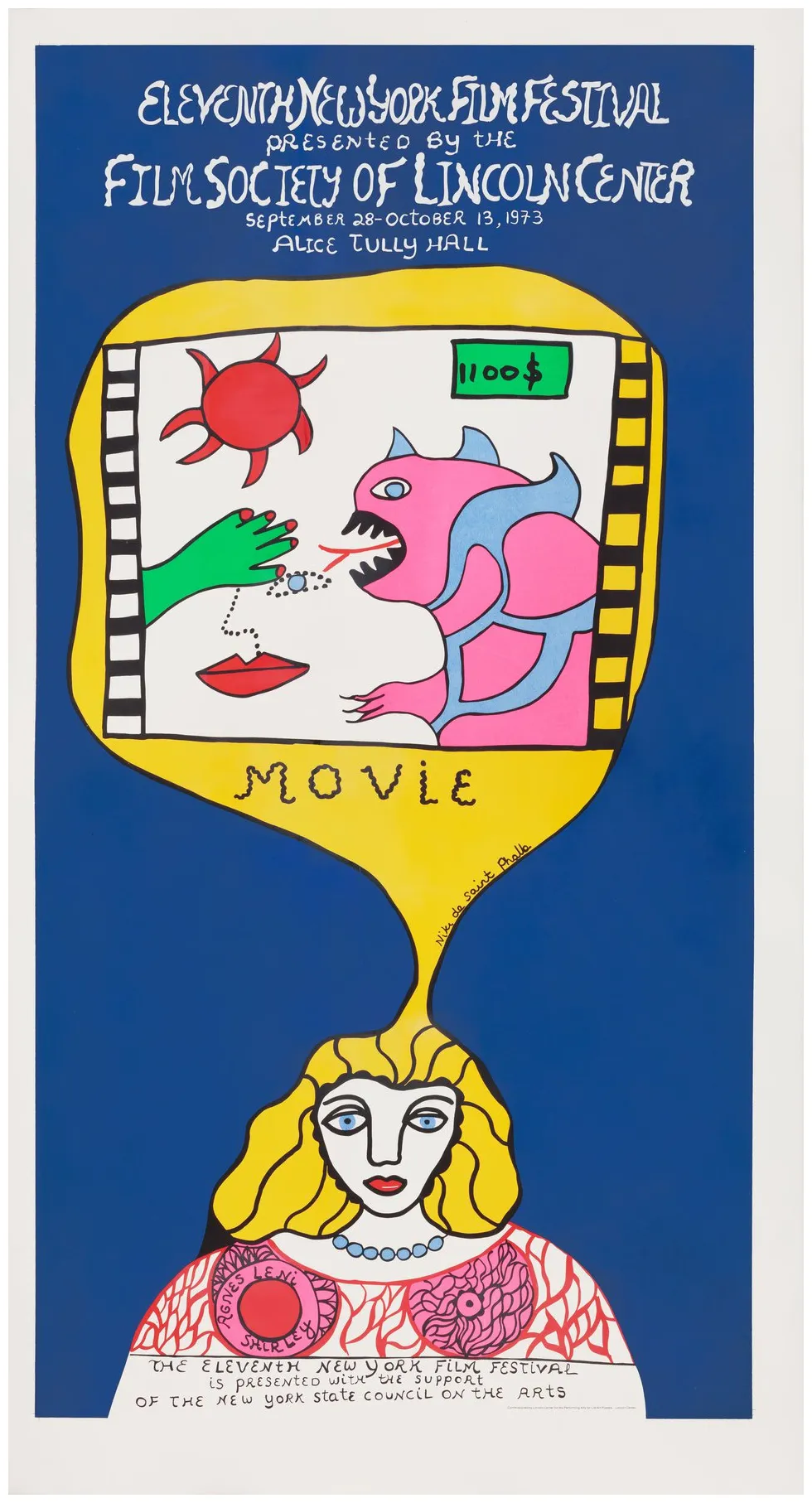 Eleventh new york film festival original 1973 u.s. poster posteritati