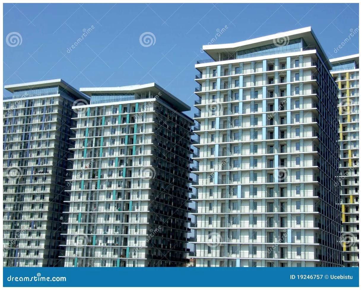 Modern block of flats graphy 19246757