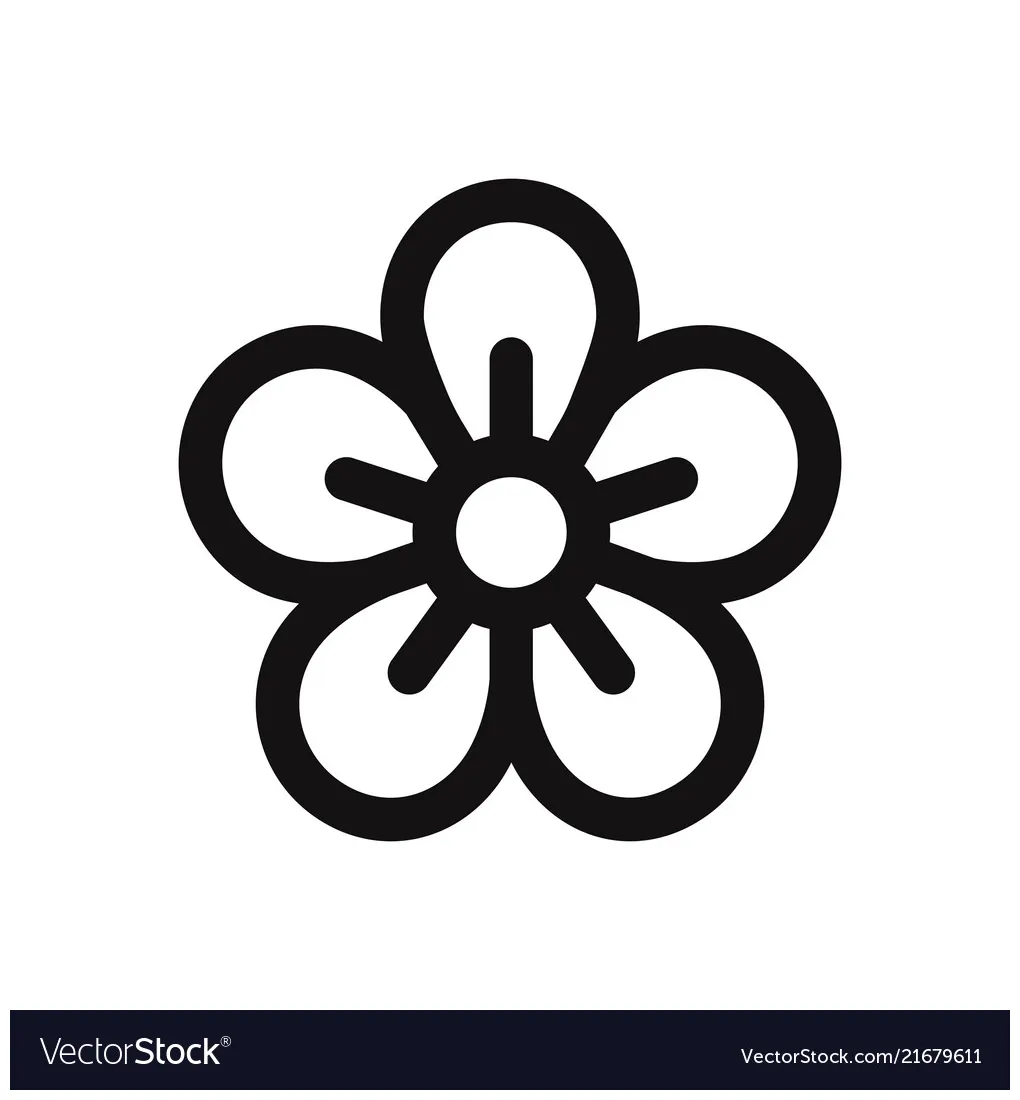 Flower icon vector vectorstock