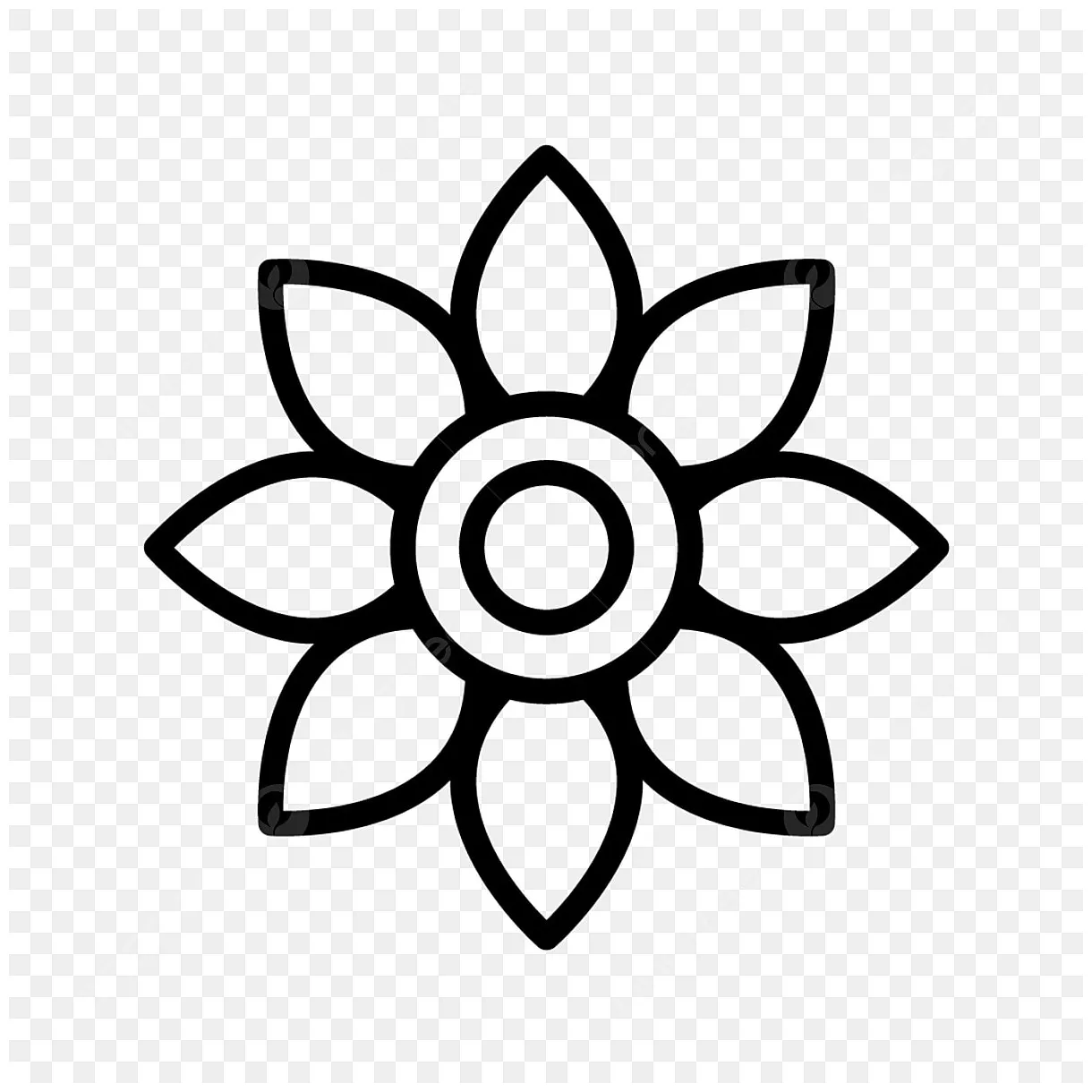Flower icon clipart png, vector flower icon, flower icons, flower