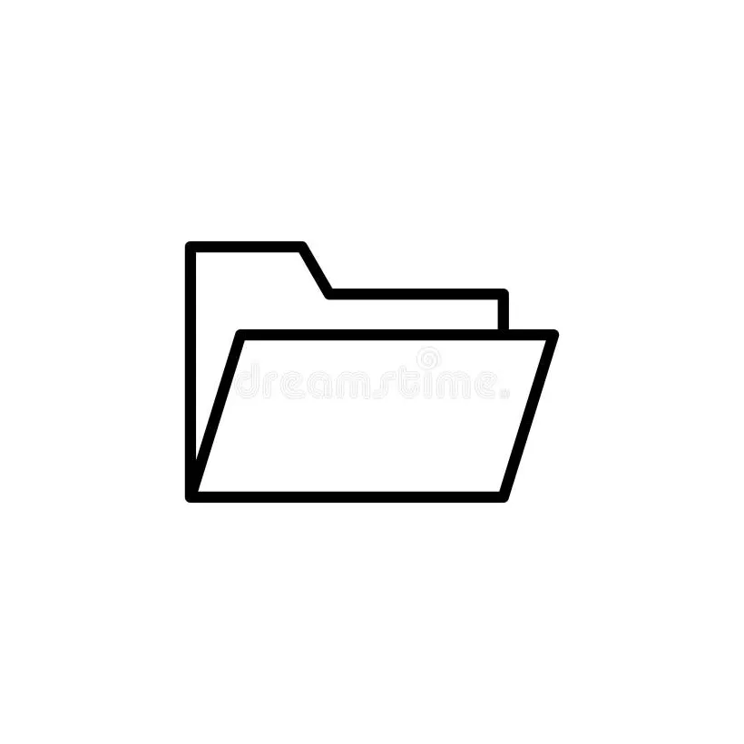 Folder icon . folder vector icon stock vector illustration of