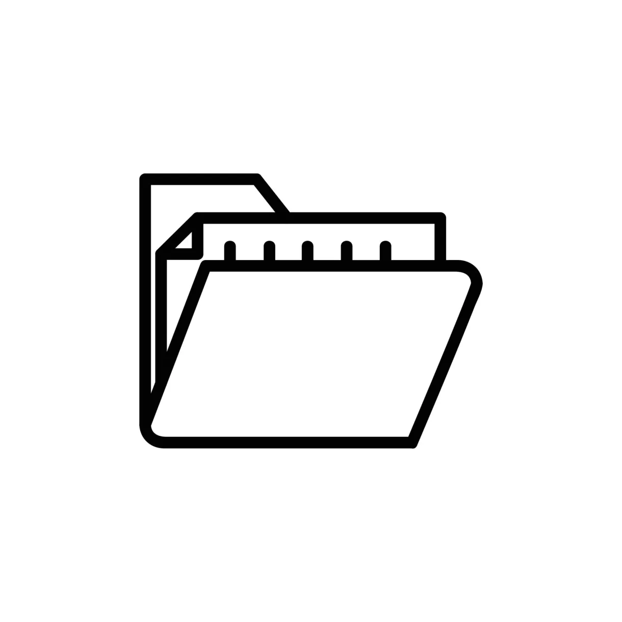 Folder vector icon 15883101 vector art at vecteezy printable coloring page