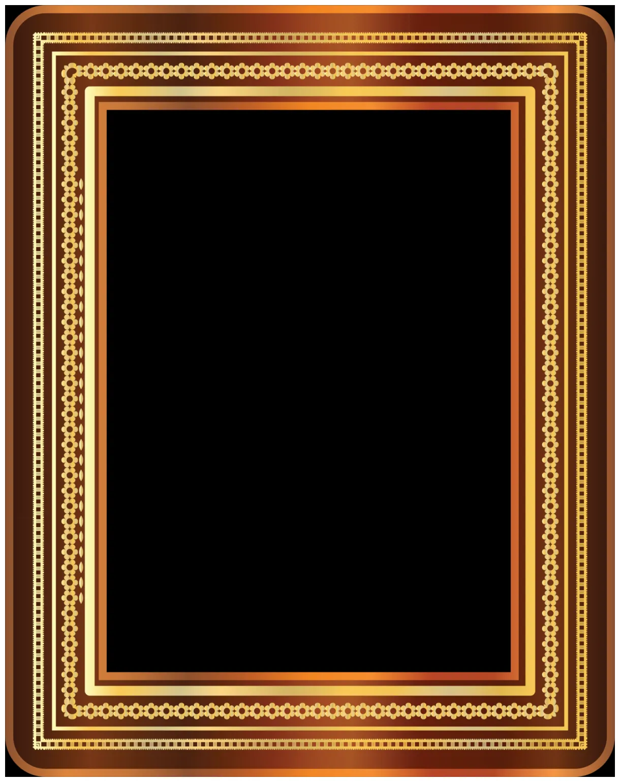 Gold vintage frame