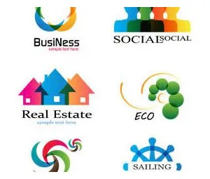 Logotypes vector for printable coloring page