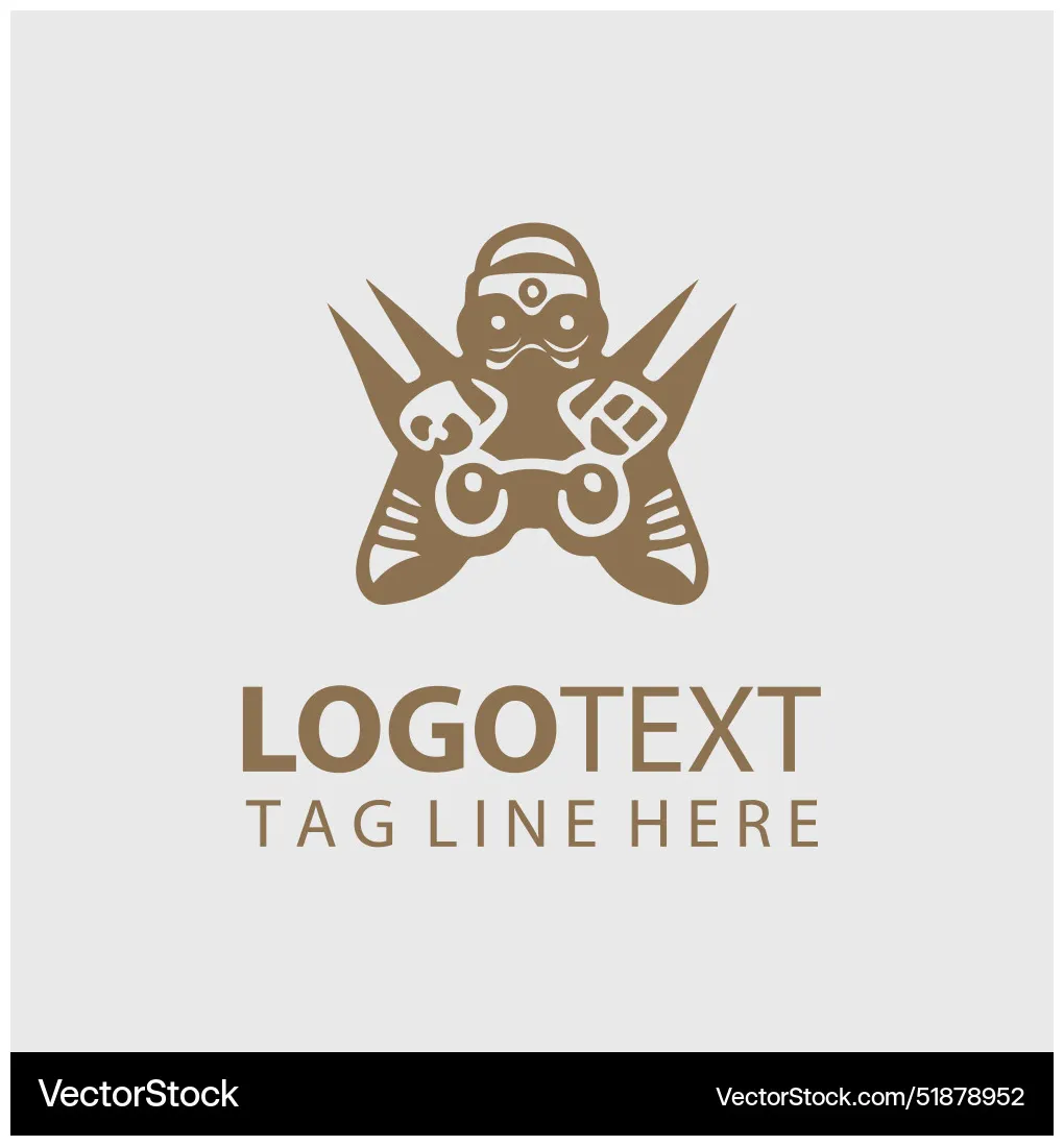 Gaming logo vector vectorstock