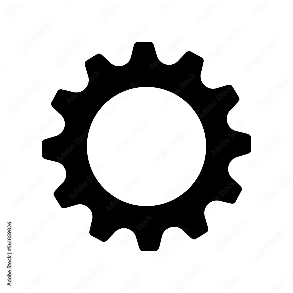 Gear icon. Setting symbol. Cogwheel Transparent background. gear PNG
