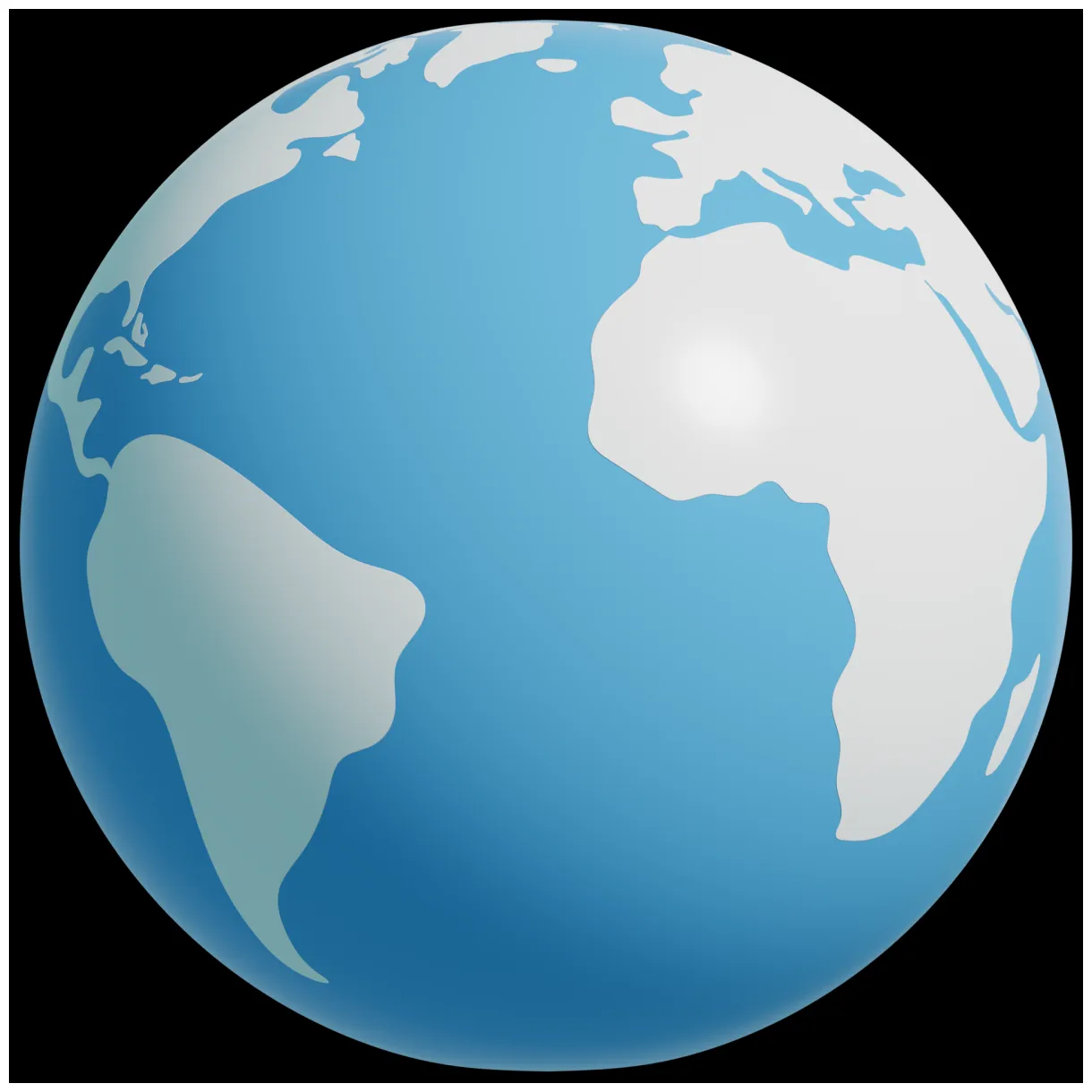 Earth globe 3d icon. 3d rendering illustration. 23640085 png