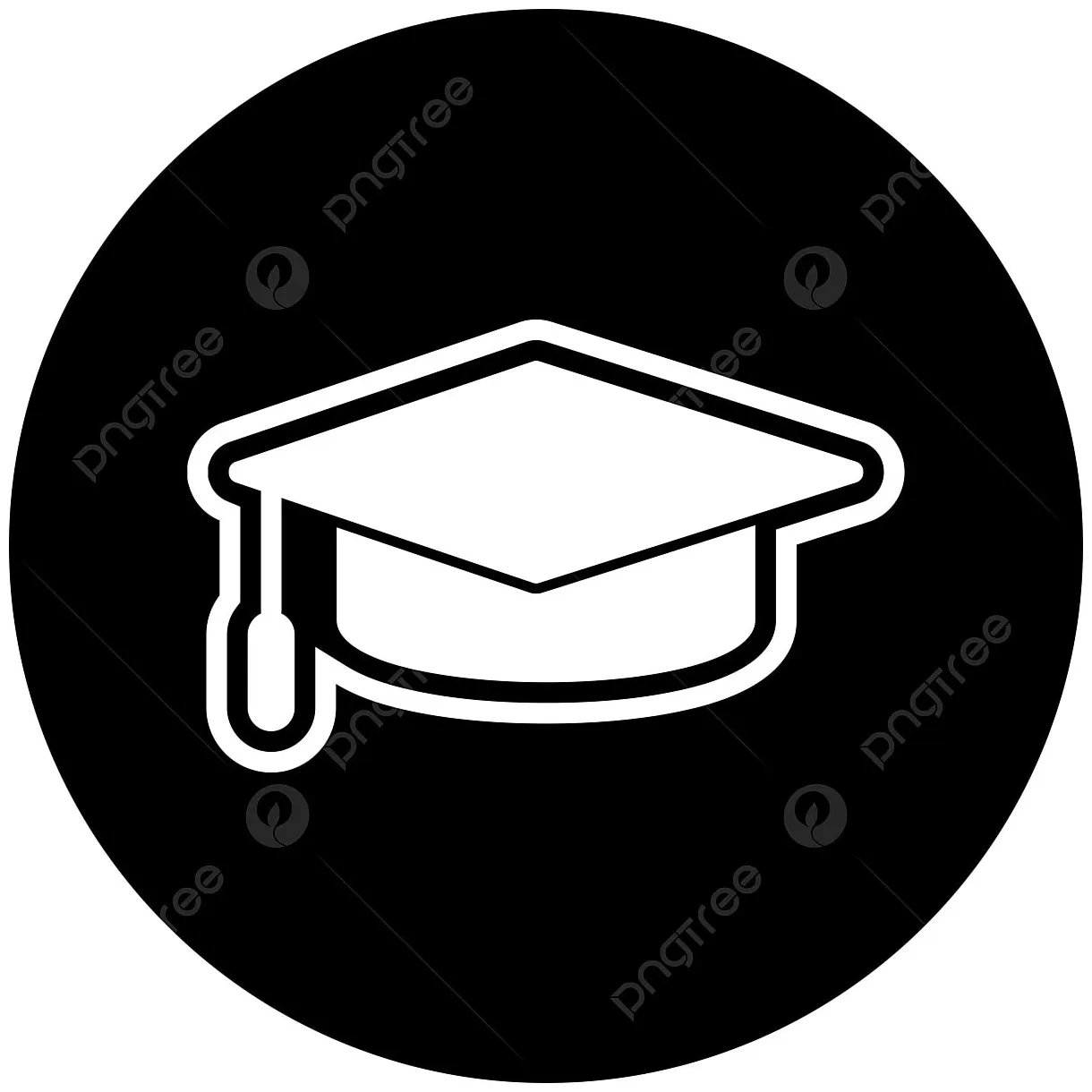 Silhouette Graduation Cap Clipart Transparent Background, Graduation