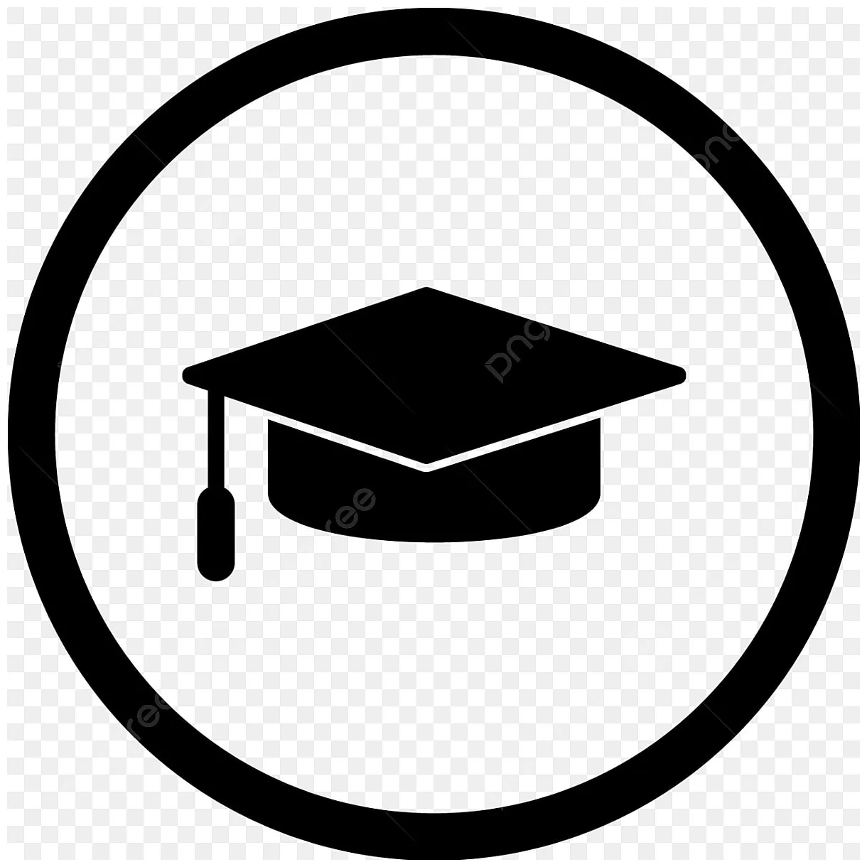 Graduate Caps Silhouette PNG Images, Vector Graduation Cap Icon