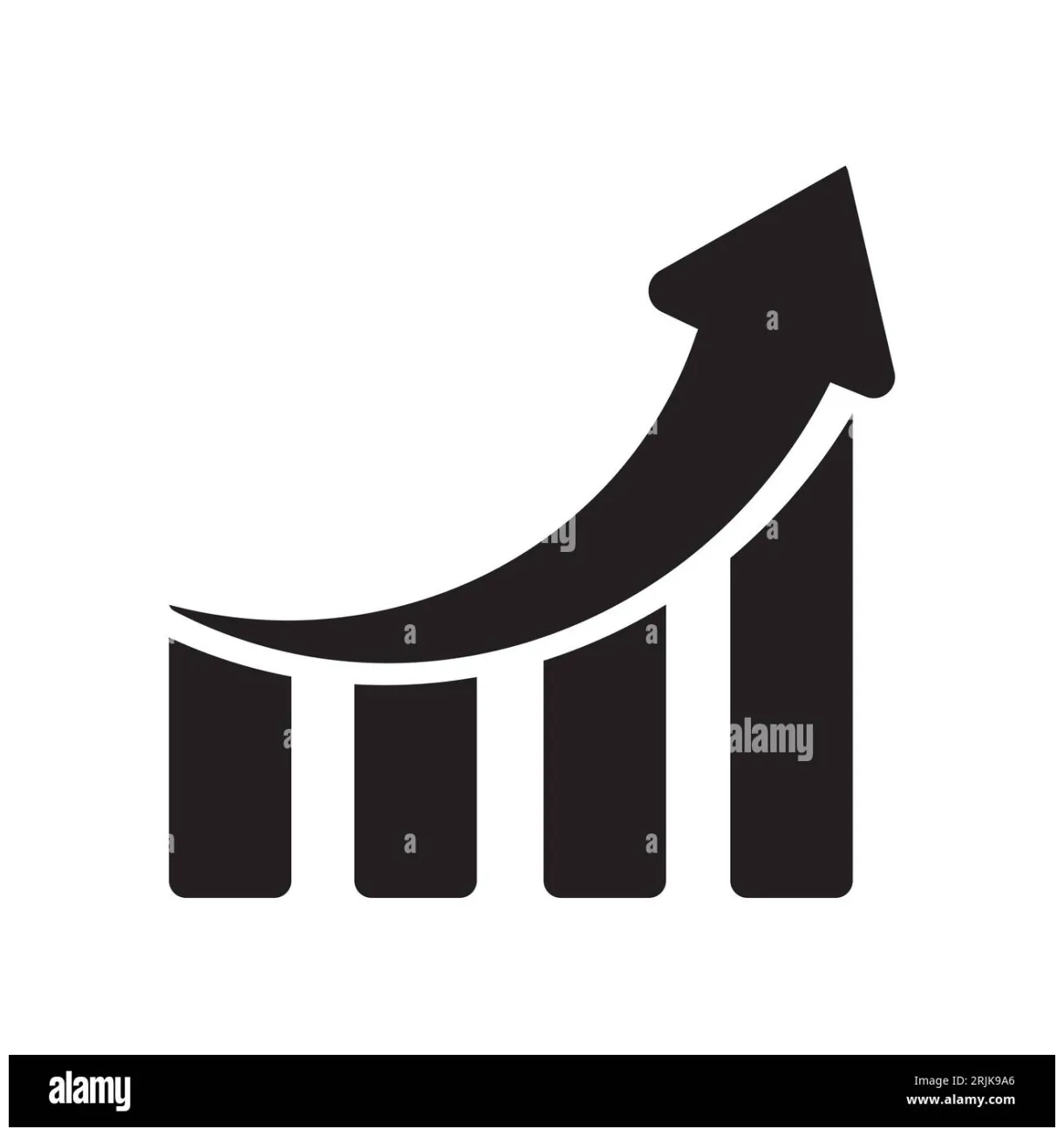 Graph chart icon vector. growth icon symbol stock vector & art