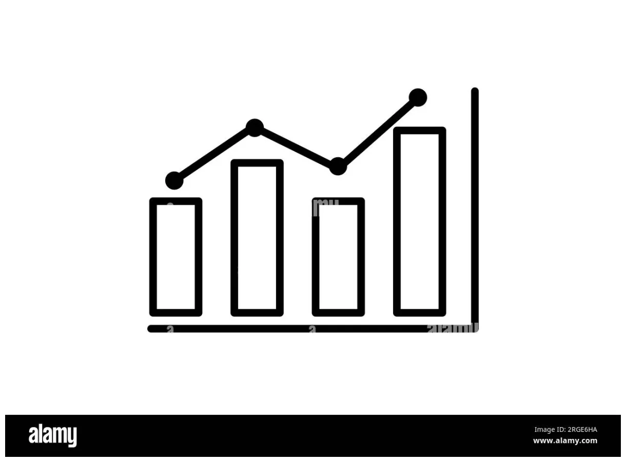 Graph icon. icon related to survey.line icon style. simple vector printable coloring page