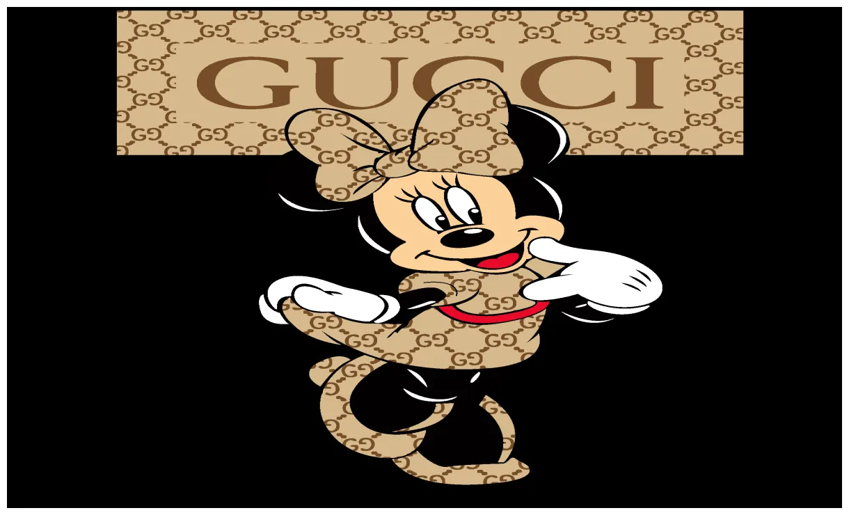 Minnie Mouse Gucci logo in PNG SVG Vector format - Free Download