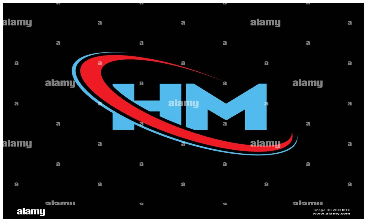 Hm h m letter logo design. initial letter hm linked circle uppercase