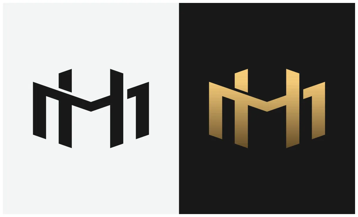 M h logo vector art, icons, and graphics for