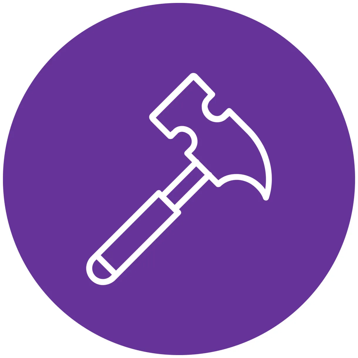 Hammer vector icon 15560000 vector art at vecteezy