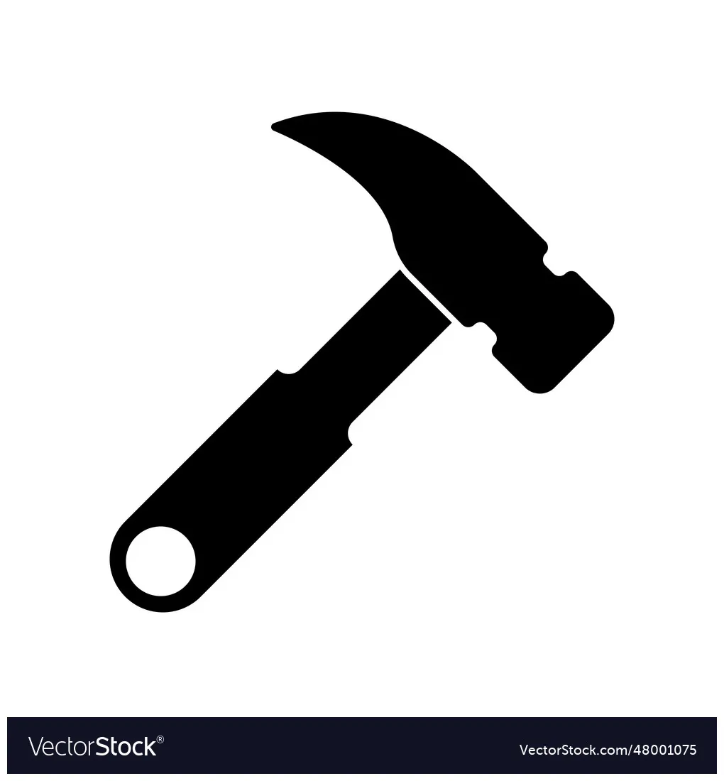 Hammer icon vector vectorstock