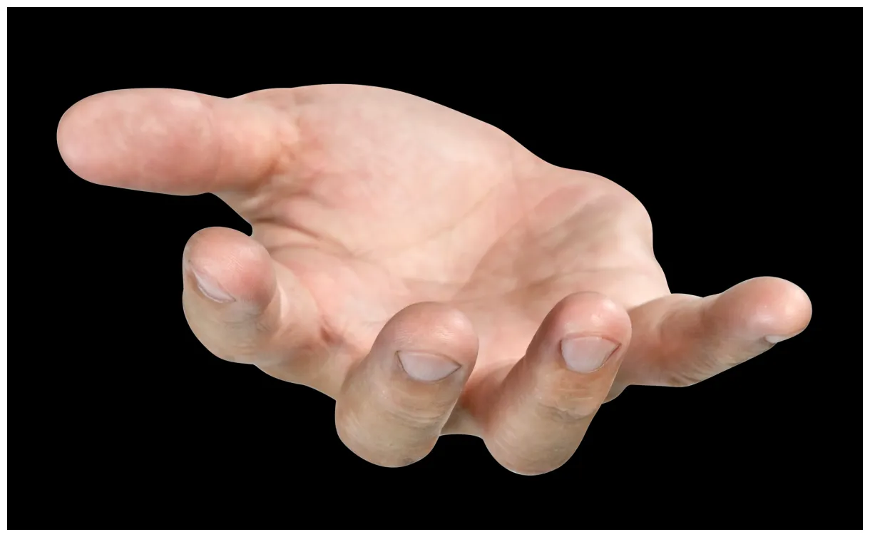 Open the palm of the hand isolated 22207325 png