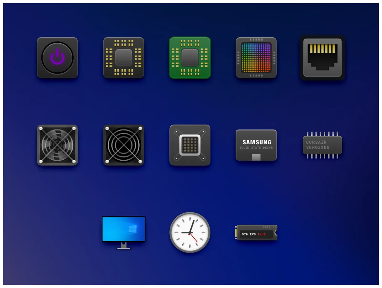 Hardware Icons by Keir Ansell on Dribbble