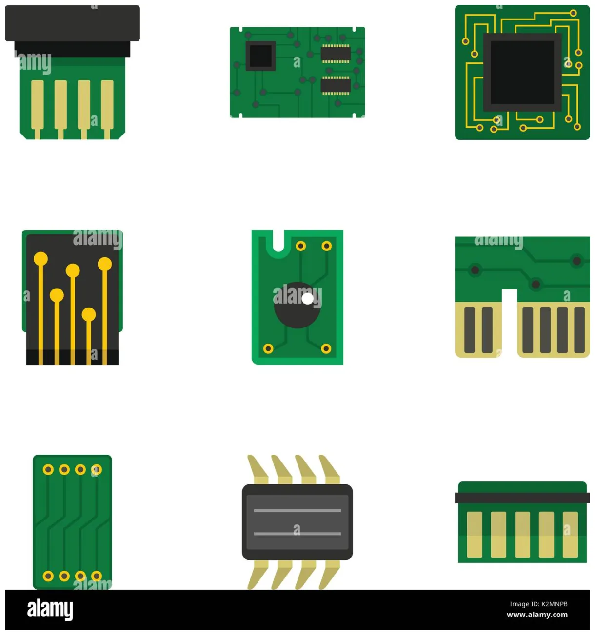 Hardware icons set, flat style Stock Vector Image & Art - Alamy